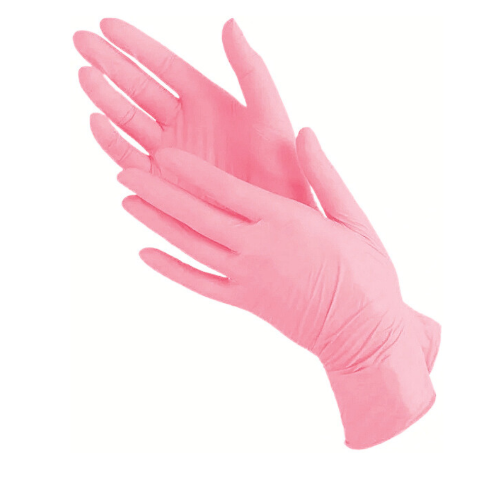Nitrilhandschuhe 100 Stück, Rosa
