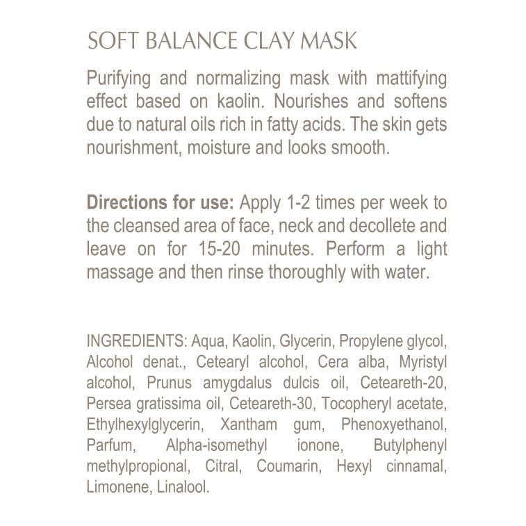 Derma Series Soft Balance Clay Mask